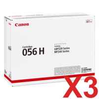 3 x Genuine Canon CART-056H Toner Cartridge High Yield