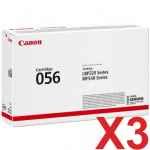 3 x Genuine Canon CART-056 Toner Cartridge