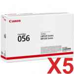 5 x Genuine Canon CART-056 Toner Cartridge