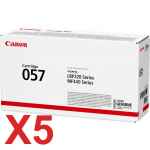5 x Genuine Canon CART-057 Toner Cartridge