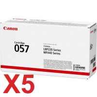 5 x Genuine Canon CART-057 Toner Cartridge