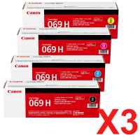 3 Lots of 4 Pack Genuine Canon CART-069H Toner Cartridge Set High Yield