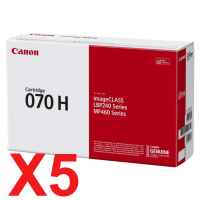 5 x Genuine Canon CART-070H Toner Cartridge High Yield