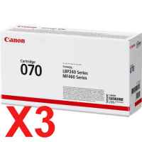 3 x Genuine Canon CART-070 Toner Cartridge