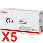 5 x Genuine Canon CART-070 Toner Cartridge