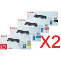 2 Lots of 4 Pack Genuine Canon CART-307 Toner Cartridge Set