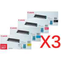 3 Lots of 4 Pack Genuine Canon CART-307 Toner Cartridge Set