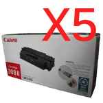 5 x Genuine Canon CART-308II Toner Cartridge High Yield