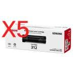 5 x Genuine Canon CART-312 Toner Cartridge