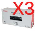 3 x Genuine Canon CART-315II Toner Cartridge High Yield