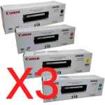 3 Lots of 4 Pack Genuine Canon CART-318 Toner Cartridge Set