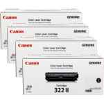 4 Pack Genuine Canon CART-322II Toner Cartridge Set High Yield