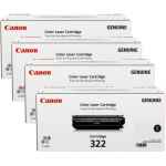 4 Pack Genuine Canon CART-322 Toner Cartridge Set