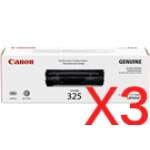 3 x Genuine Canon CART-325 Toner Cartridge