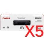 5 x Genuine Canon CART-325 Toner Cartridge