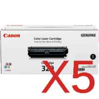 5 x Genuine Canon CART-329BK Black Toner Cartridge
