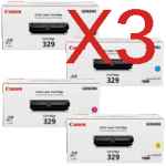 3 Lots of 4 Pack Genuine Canon CART-329 Toner Cartridge Set