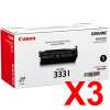 3 x Genuine Canon CART-333I Toner Cartridge High Yield