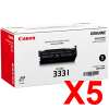 5 x Genuine Canon CART-333I Toner Cartridge High Yield