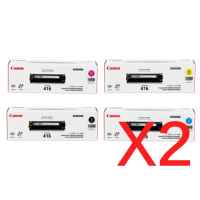 2 Lots of 4 Pack Genuine Canon CART-416 Toner Cartridge Set