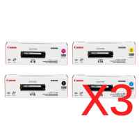 3 Lots of 4 Pack Genuine Canon CART-416 Toner Cartridge Set