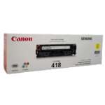 1 x Genuine Canon CART-418Y Yellow Toner Cartridge