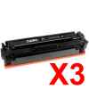 3 x Compatible Canon CART-046BKH Black Toner Cartridge High Yield