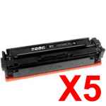 5 x Compatible Canon CART-046BKH Black Toner Cartridge High Yield