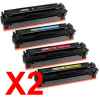 2 Lots of 4 pack Compatible Canon CART-046H Toner Cartridge Set High Yield