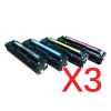 3 Lots of 4 pack Compatible Canon CART-318 Toner Cartridge Set
