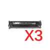 3 x Compatible Canon CART-418BK Black Toner Cartridge