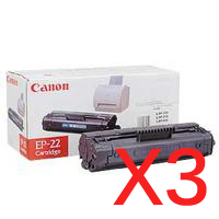 3 x Genuine Canon EP-22 Toner Cartridge