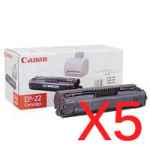 5 x Genuine Canon EP-22 Toner Cartridge