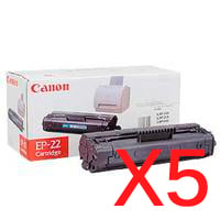 5 x Genuine Canon EP-22 Toner Cartridge