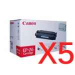 5 x Genuine Canon EP-26 Toner Cartridge