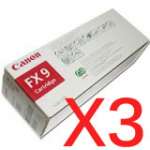 3 x Genuine Canon FX-9 Toner Cartridge