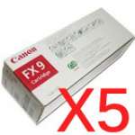 5 x Genuine Canon FX-9 Toner Cartridge