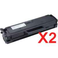 2 x Compatible Dell B1160 B1160w B1165nfw Toner Cartridge