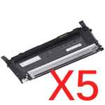 5 x Compatible Dell 1230c 1235cn Black Toner Cartridge