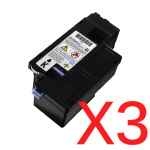 3 x Compatible Dell 1250c 1350cnw 1355cn C1760nw C1765nf C1765nfw Black Toner Cartridge