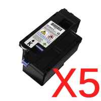 5 x Compatible Dell 1250c 1350cnw 1355cn C1760nw C1765nf C1765nfw Black Toner Cartridge