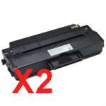 2 x Compatible Dell B1260dn B1265dnf Toner Cartridge