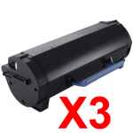 3 x Compatible Dell B2360d B2360dn B3460dn B3465dnf Toner Cartridge