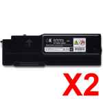 2 x Compatible Dell C2660dn C2665dnf Black Toner Cartridge