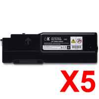 5 x Compatible Dell C2660dn C2665dnf Black Toner Cartridge