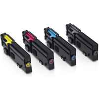 4 Pack Compatible Dell C2660dn C2665dnf Toner Cartridge Set