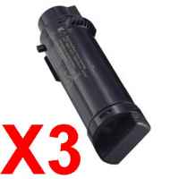 3 x Compatible Dell H625 H825 S2825 Black Toner Cartridge