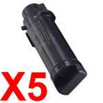 5 x Compatible Dell H625 H825 S2825 Black Toner Cartridge