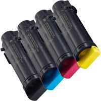 4 Pack Compatible Dell H625 H825 S2825 Toner Cartridge Set