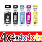 20 Pack Genuine Epson T512 Ink Bottle Set (4BK,4PBK,4C,4M,4Y) 